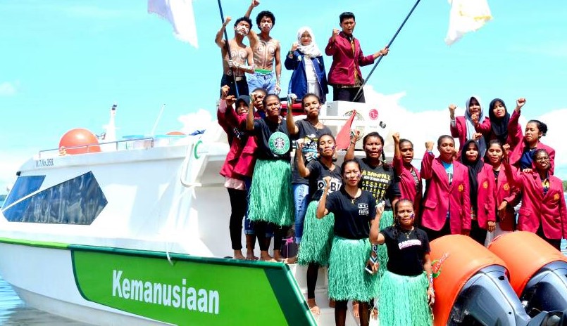 STKIP Muhammadiyah Sorong Luncurkan Kapal Kemanusian