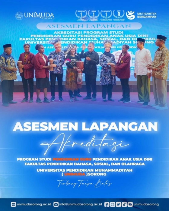 Asesmen Lapangan LAMDIK Sambangi PG PAUD UNIMUDA Sorong: Saatnya Mengukir Prestasi Baru