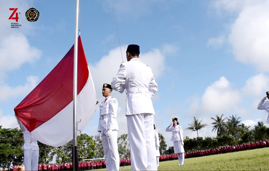 Upacara HUT RI ke-74, UNIMUDA Libatkan 1.500 PESERTA