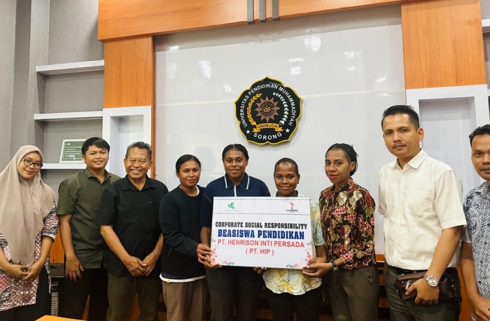 Investasi Pendidikan melalui CSR; PT. Henrison Inti Persada Kembali Berikan Beasiswa bagi Mahasiswa di UNIMUDA Sorong