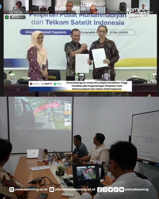 Kerjasama Diktilitbang dan Telkomsat: UNIMUDA Sorong Jadi Mitra Pertama Pemasangan Satelit untuk PTMA