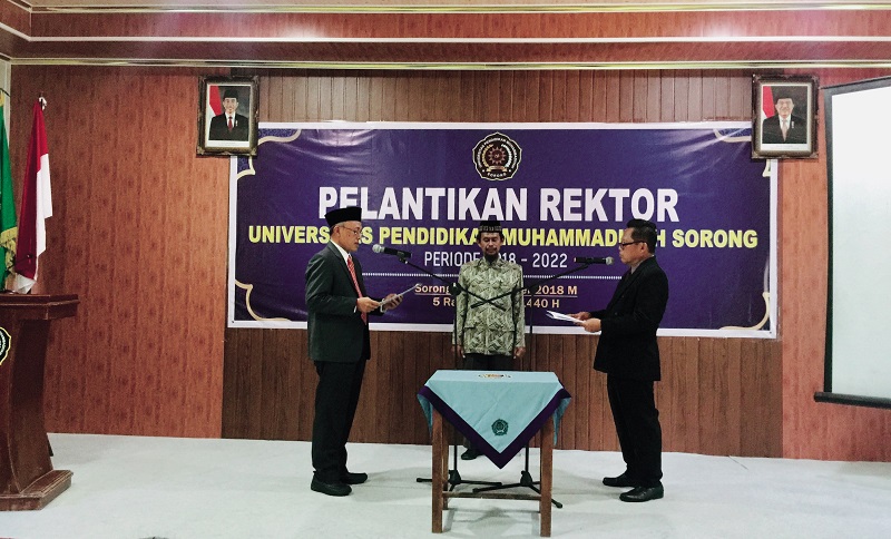Mejelis Diktilitbang PP Muhammadiyah Resmi Lantik Rektor UNIMUDA Sorong
