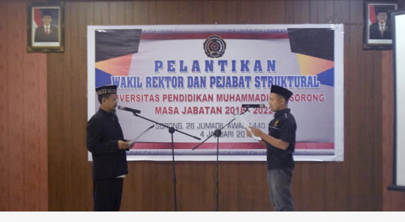 Wakil Rektor dan Pejabat Struktural UNIMUDA Resmi Dilantik