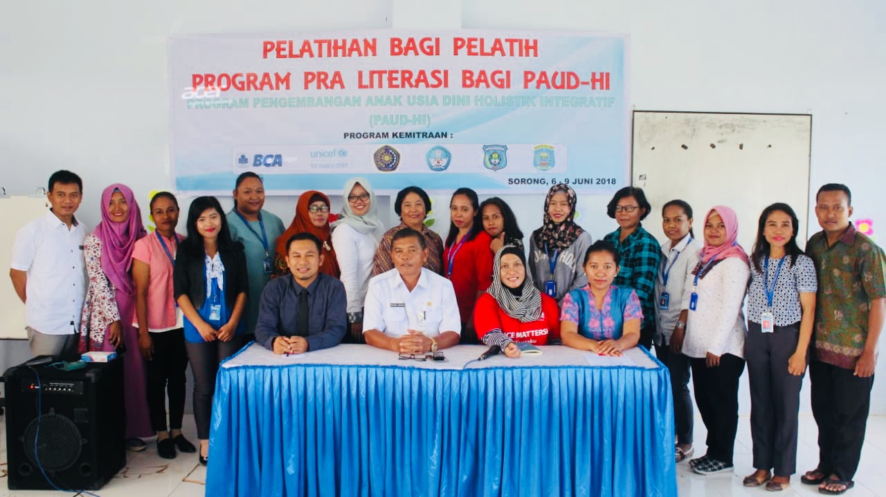 STKIP Muhammadiyah Sorong – Unicef Pelopori Program Pra Literasi bagi PAUD