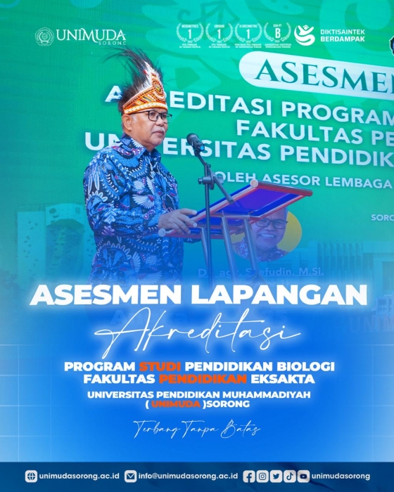 UNIMUDA Sorong Mantapkan Mutu Akademik Melalui Asesmen Lapangan LAMDIK di Program Studi Pendidikan Biologi